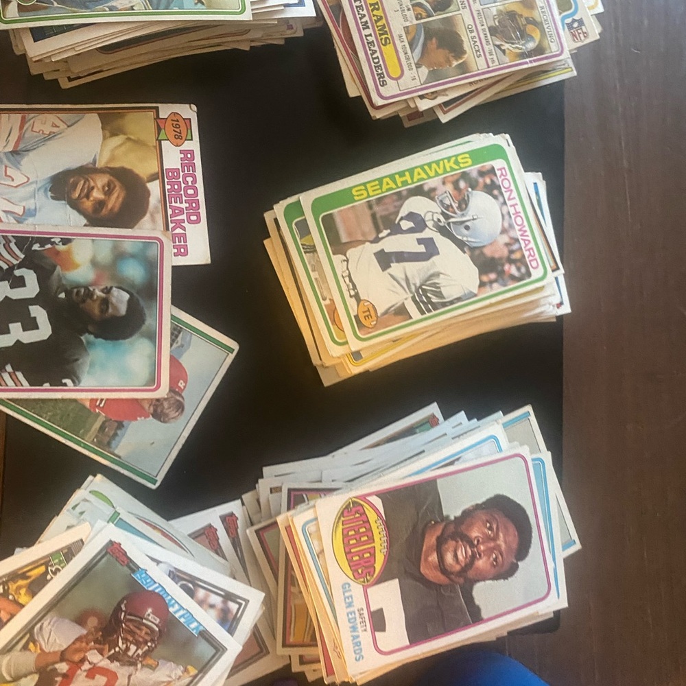 Vintage Football Trading Cards Collection